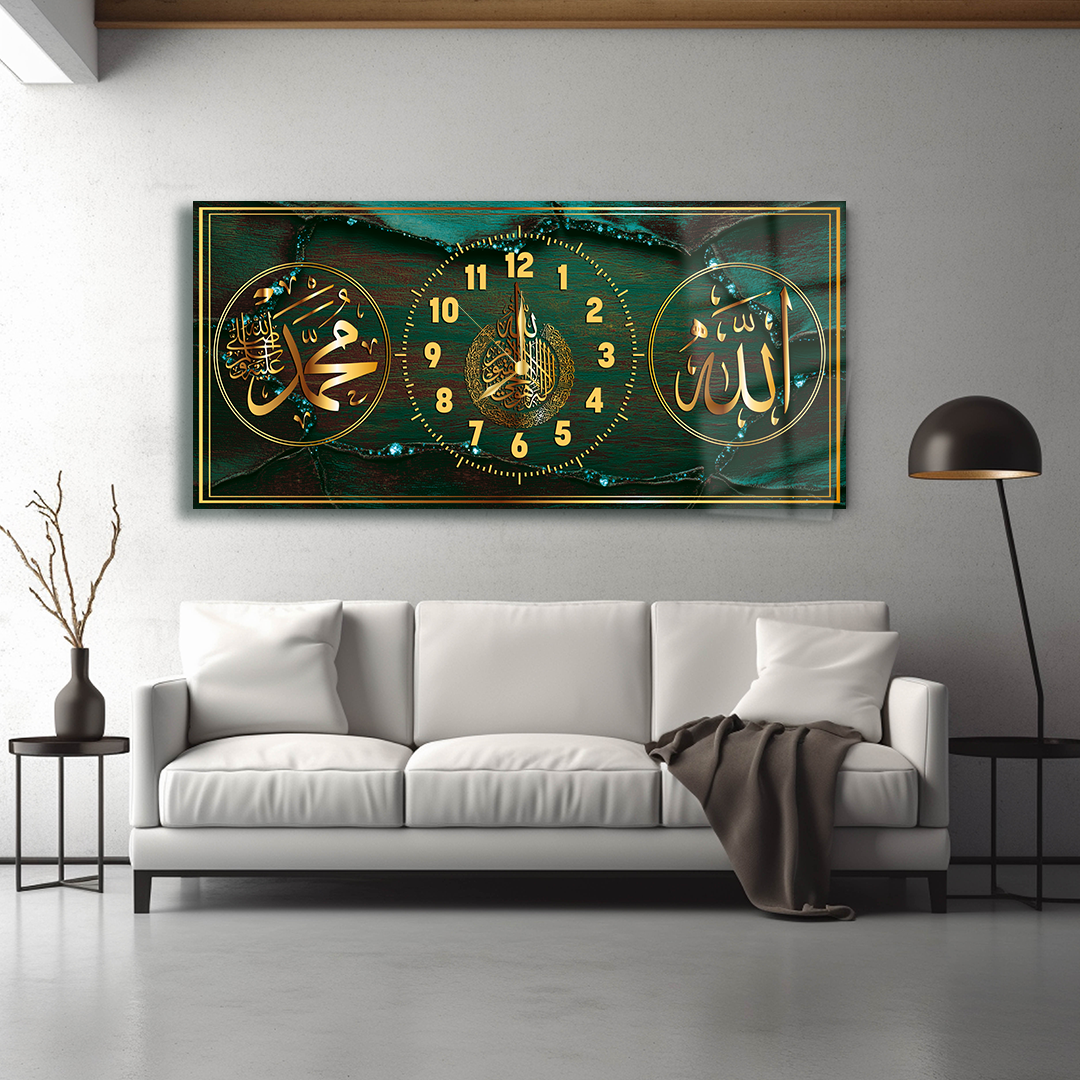 ALLAH (C.C) MUHAMMET (S.A.V) AYETEL KÜRSİ YAZILI SAATLİ CAM TABLO (Kopya) (Kopya) (Kopya) (Kopya) (Kopya) (Kopya) (Kopya) (Kopya) (Kopya) (Kopya) (Kopya)