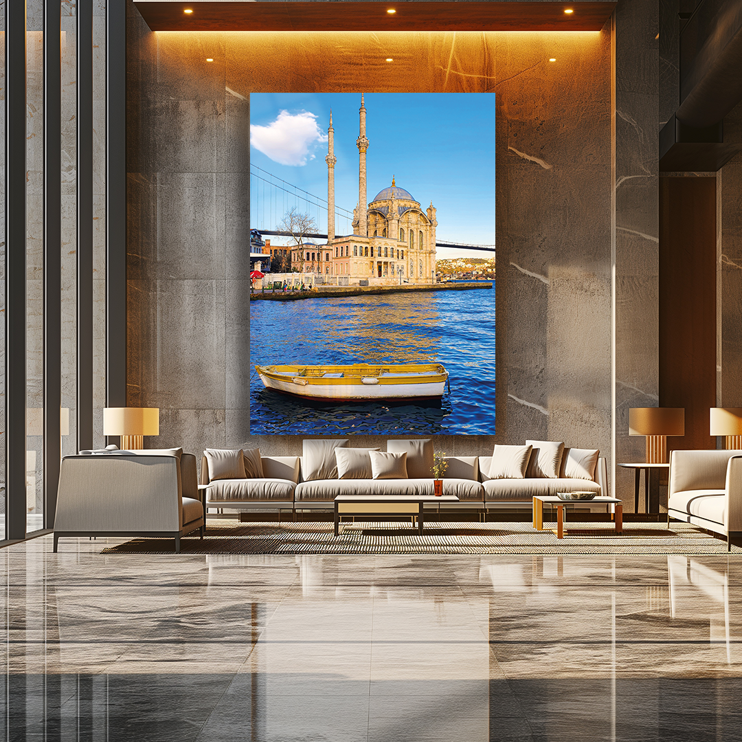 ORTAKÖY MOSQUE THEMED GLASS PAINTING