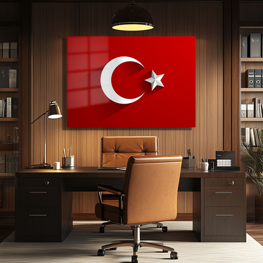 BAYRAK İÇERİKLİ CAM TABLO