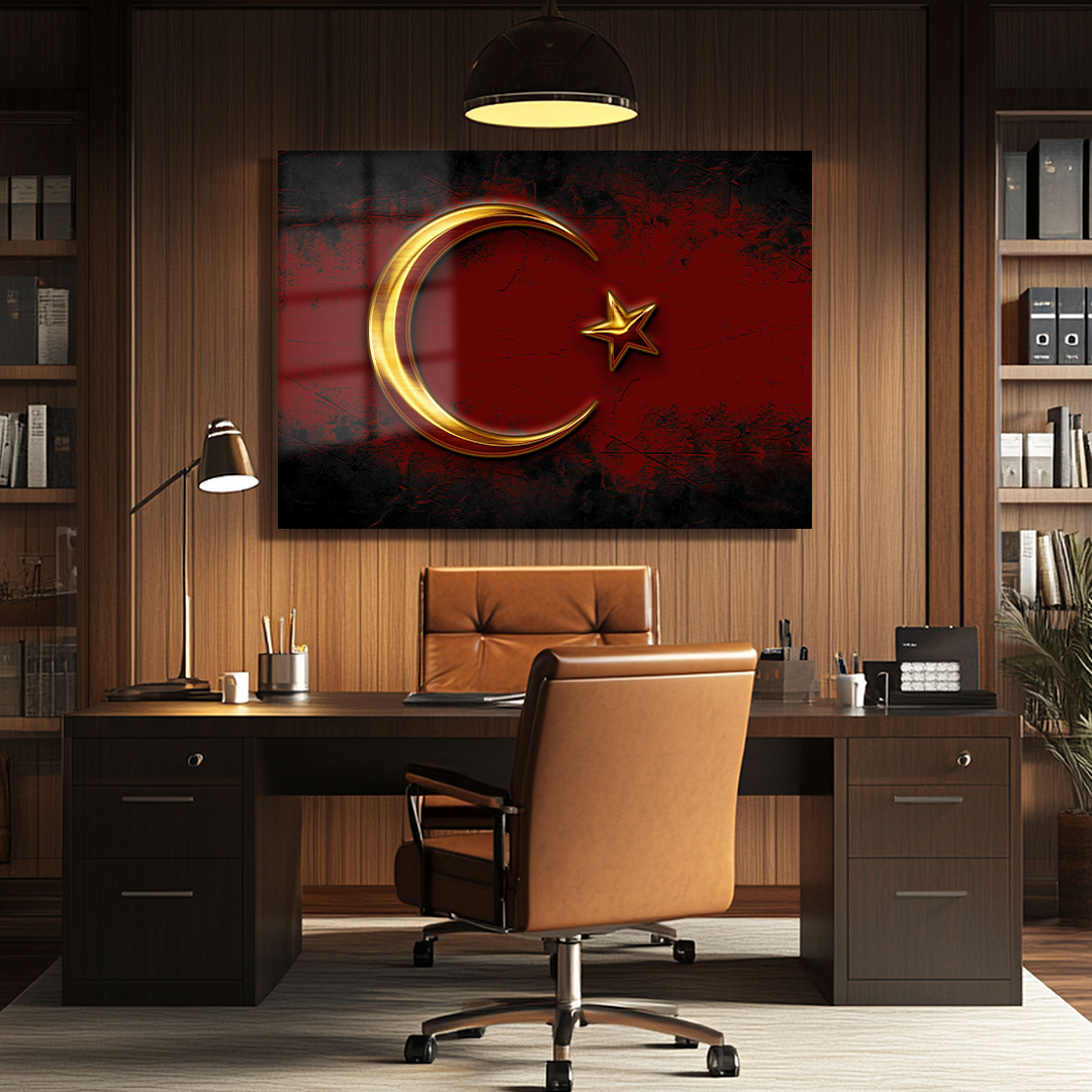 YATAY VATAN TEMALI CAM TABLO