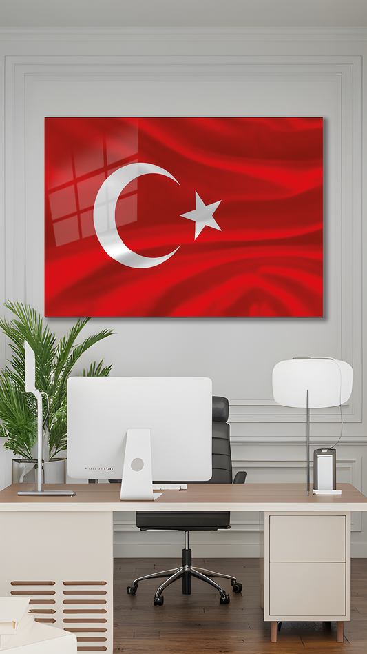 YATAY VATAN TEMALI CAM TABLO