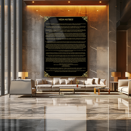 GLASS PAINTING WITH A FAREWELL SERMON WRITTEN