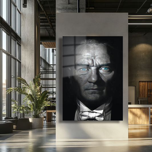MUSTAFA KEMAL ATATÜRK GÖRSELLİ CAM TABLO