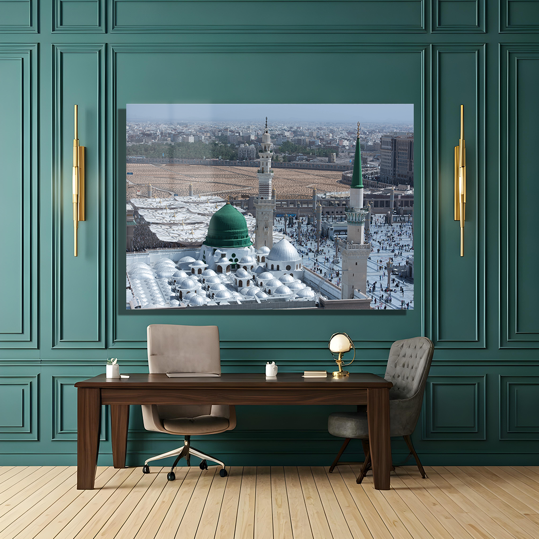 GREEN DOME MEDINA IMAGE GLASS TABLE